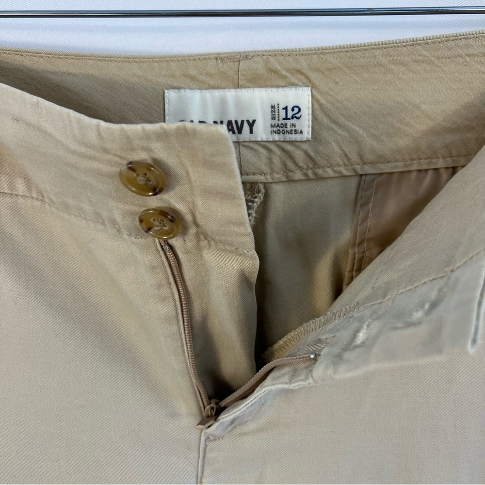 Old Navy Pants Womens Size 12 Tan Chinos Work Casual Khakis - Picture 4 of 5